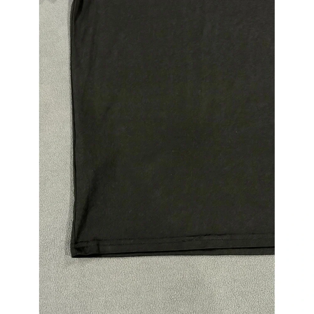 Puma Essentials T Shirt Boys L (14-16) Black Graphic Print Crew Neck Casual
